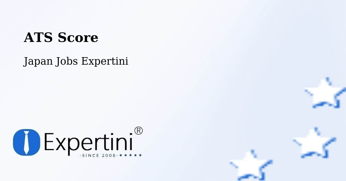 Resume ATS Score & Job Description Match Tool – Nagoya - Japan Jobs Expertini